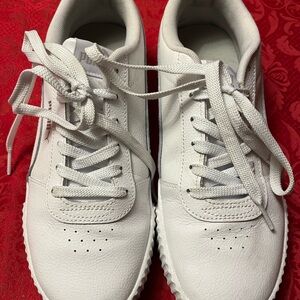 Puma Classic White Lace-Up Sneakers